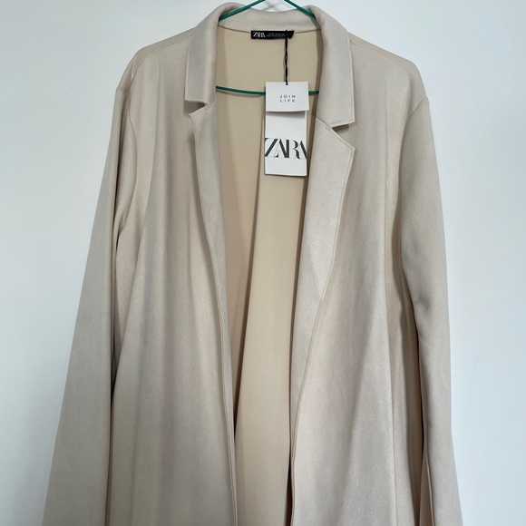 SOLD // Zara Outerwear | Beige
Sand Faux Suede Coat - Picture 9 of 10